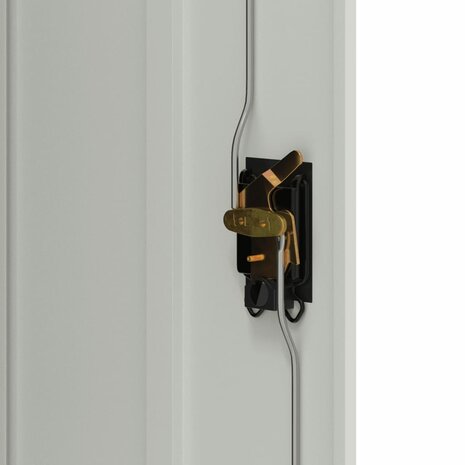 Archiefkast 90x40x105 cm staal lichtgrijs 8