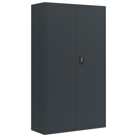 Archiefkast 105x40x180 cm staal antracietkleurig 2