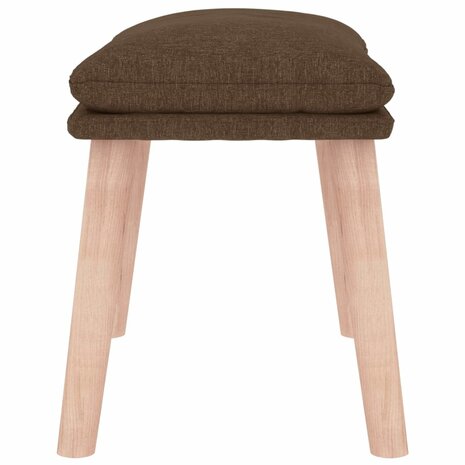 Voetenbank 45x29,5x35 cm stof bruin 4