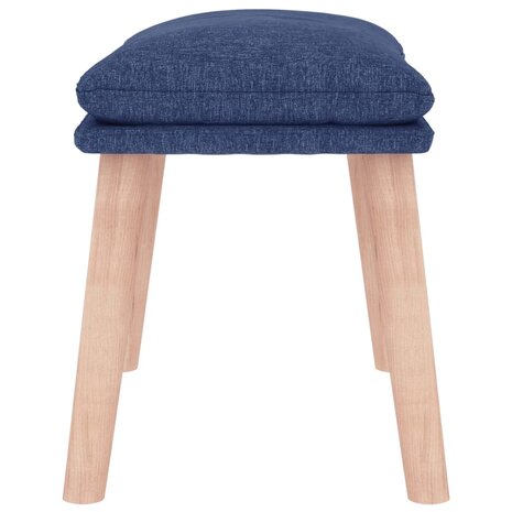 Voetenbank 45x29,5x35 cm stof blauw 4