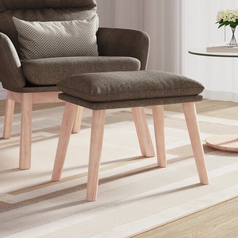 Voetenbank 45x29,5x35 cm stof taupe 1