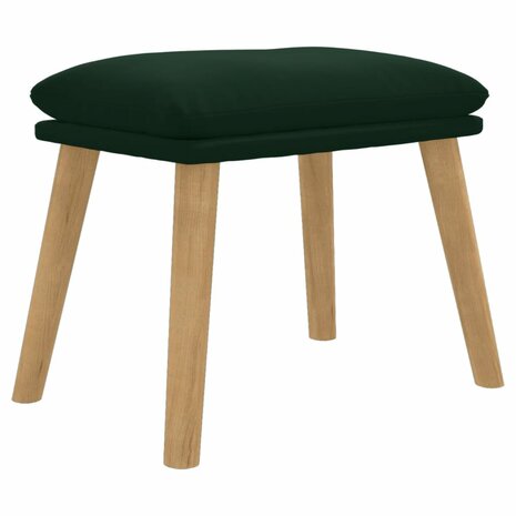 Voetenbank 45x29,5x35 cm fluweel donkergroen 2