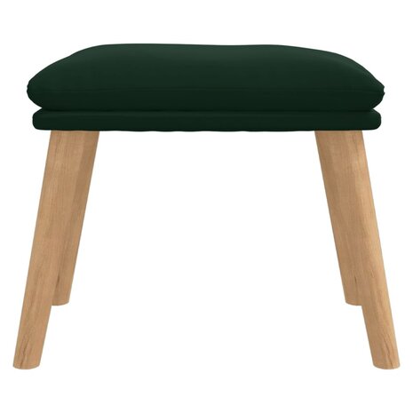 Voetenbank 45x29,5x35 cm fluweel donkergroen 3