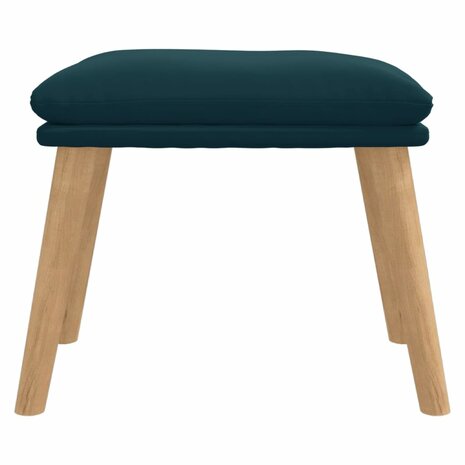Voetenbank 45x29,5x35 cm fluweel blauw 3