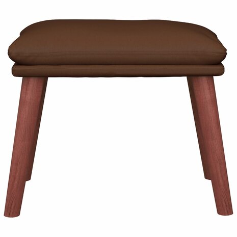 Voetenbank 45x29,5x35 cm kunstleer bruin 3
