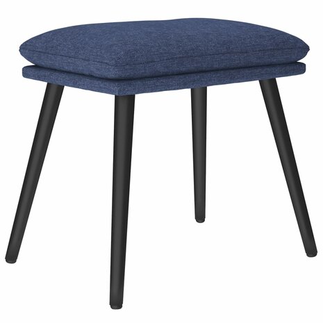 Voetenbank 45x29,5x35 cm stof blauw 2