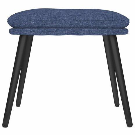 Voetenbank 45x29,5x35 cm stof blauw 3