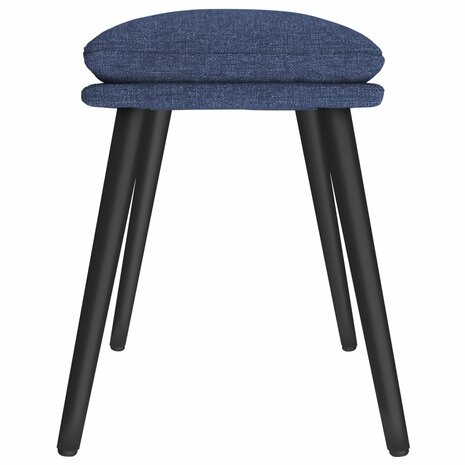 Voetenbank 45x29,5x35 cm stof blauw 4