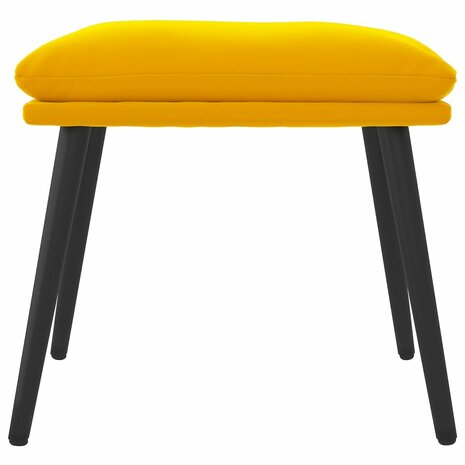 Voetenbank 45x29,5x35 cm fluweel mosterdgeel 3