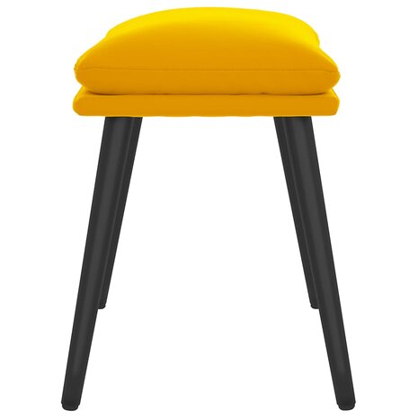 Voetenbank 45x29,5x35 cm fluweel mosterdgeel 4
