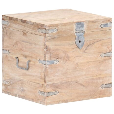 Opbergkist 40x40x40 cm massief acaciahout 1