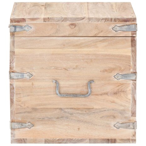 Opbergkist 40x40x40 cm massief acaciahout 4