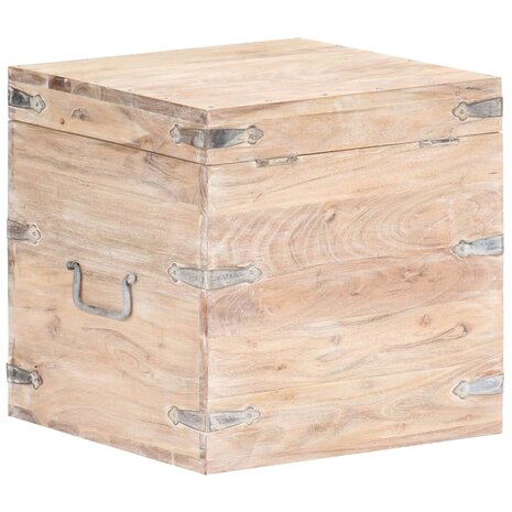 Opbergkist 40x40x40 cm massief acaciahout 5