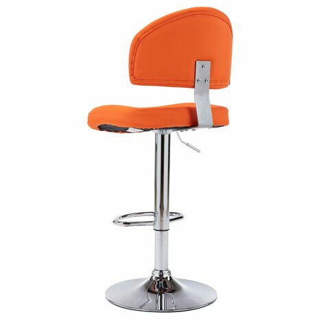 Barkruk kunstleer oranje 3