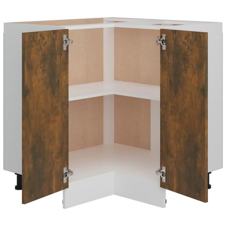 Keukenkastje 75,5x75,5x81,5 cm bewerkt hout gerookt eikenkleur 5