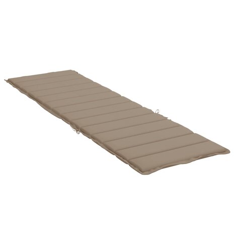 Ligbedkussen 200x70x3 cm oxford stof taupe 4