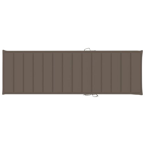 Ligbed met taupe kussen geïmpregneerd grenenhout 6