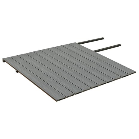 Terrasplanken met accessoires 20 m² 2,2 m HKC bruin en grijs 4