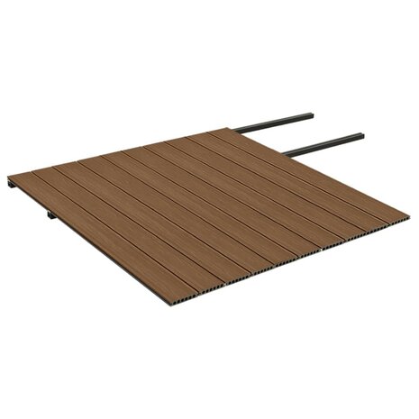 Terrasplanken met accessoires 20 m² 2,2 m HKC bruin en grijs 5