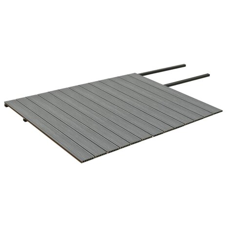 Terrasplanken met accessoires 26 m² 2,2 m HKC bruin en grijs 4