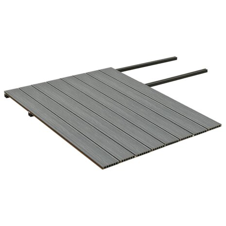 Terrasplanken met accessoires 20 m² 4 m HKC bruin en grijs 5