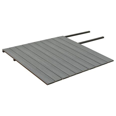Terrasplanken met accessoires 25 m² 4 m HKC bruin en grijs 5