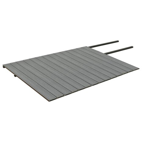 Terrasplanken met accessoires 35 m² 4 m HKC bruin en grijs 5