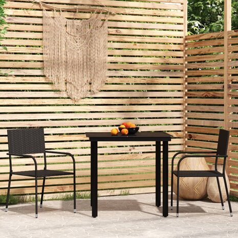 3-delige Tuinset zwart 1