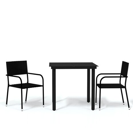 3-delige Tuinset zwart 2