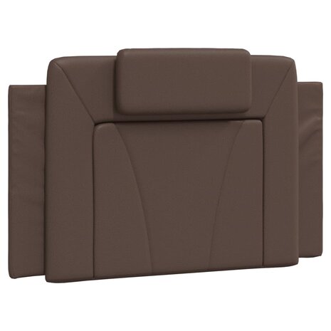 Bed met matras kunstleer bruin 80x200 cm 5