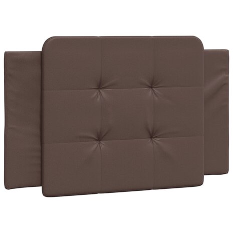 Bed met matras kunstleer bruin 80x200 cm 5
