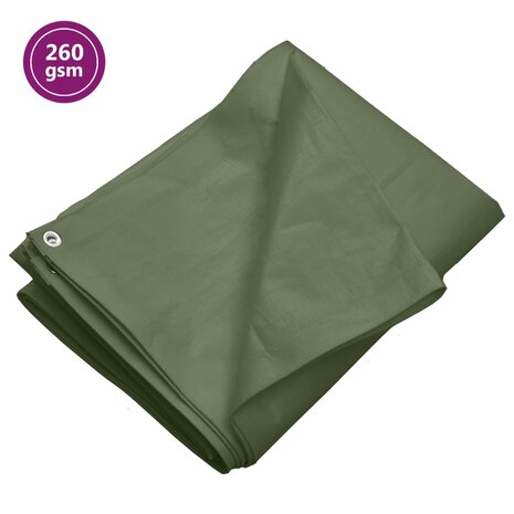 Dekzeil 260 g/m² 2x3 m HDPE groen 1
