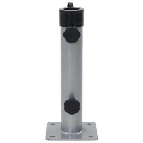 Parasolvoet voor Ø38/48 mm stok staal zilverkleurig 2