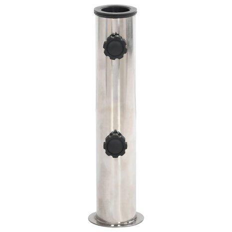 Parasolvoet voor Ø38/48 mm stok staal zilverkleurig 2