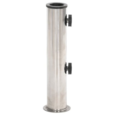 Parasolvoet voor Ø38/48 mm stok staal zilverkleurig 3
