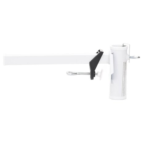 Parasolklem voor balkon 38 mm staal wit 2