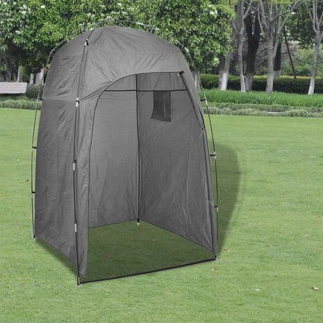 Kampeertoilet met tent draagbaar 10 + 10 L 2