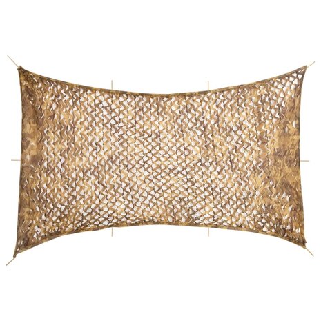 Camouflagenet met opbergzak 600x414 cm zandkleurig 1