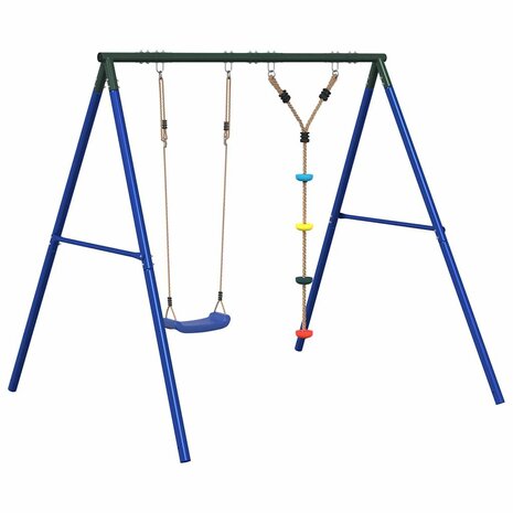 Schommelset met schommel en klimtouw met schijven 2