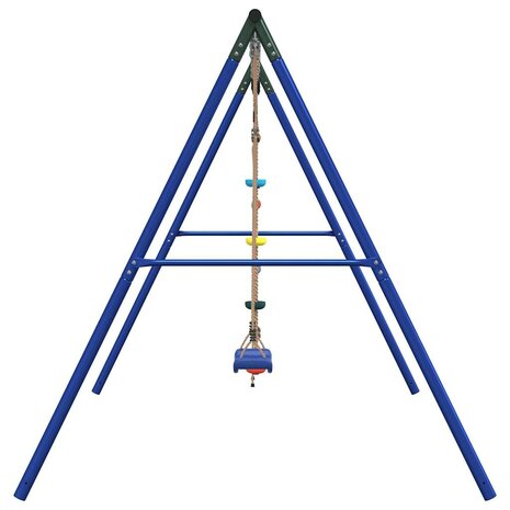 Schommelset met schommel, ladder en klimtouw met schijven 4