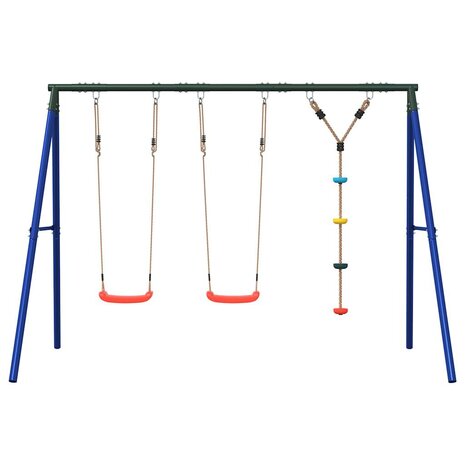 Schommelset met schommels en klimtouw met schijven 3