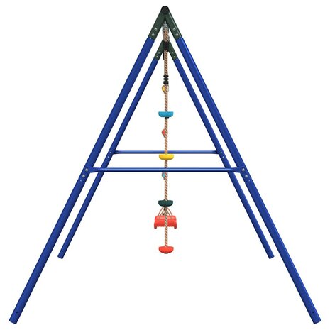 Schommelset met schommel, ladder en klimtouw met schijven 4