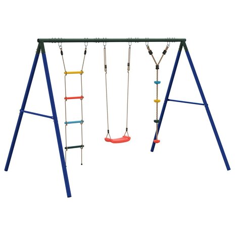 Schommelset met schommel, ladder en klimtouw met schijven 5