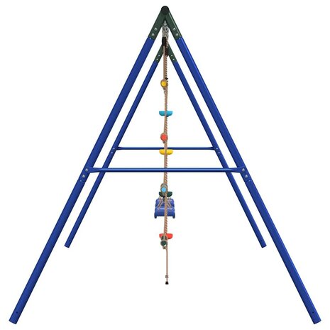 Schommelset met schommels, ladder en klimtouw met schijven 4