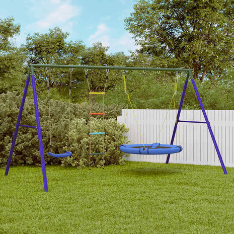 Schommelset met schommel, ladder en schotelschommel 1