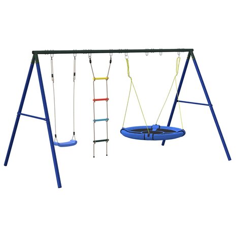 Schommelset met schommel, ladder en schotelschommel 2