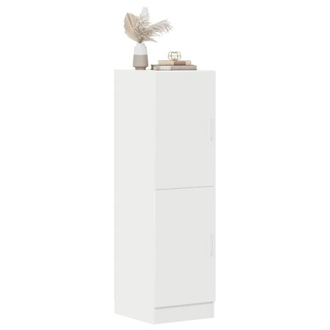 Keukenkast 38x41,5x131,5 cm bewerkt hout wit 1