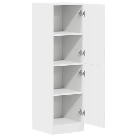 Keukenkast 38x41,5x131,5 cm bewerkt hout wit 5