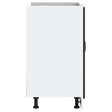 Spoelbakonderkast Kalmar 80x46x81,5 cm bewerkt hout zwart 6