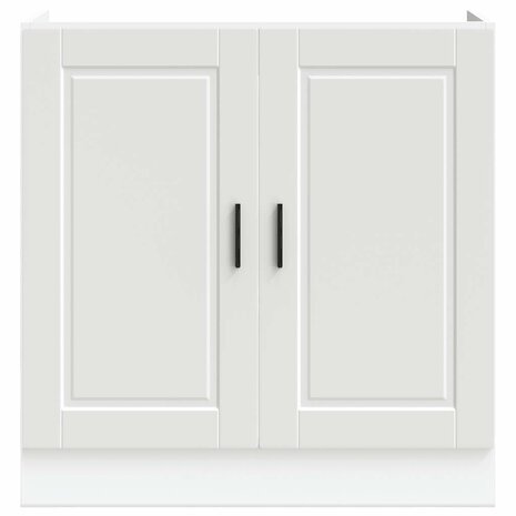 Spoelbakonderkast Porto 80x46x81,5 cm bewerkt hout wit 4